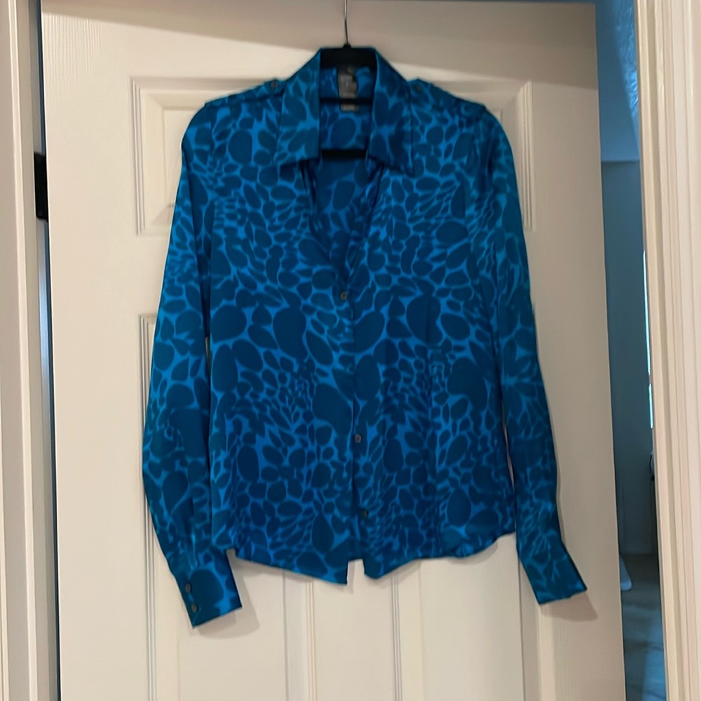 Silky button up shirt